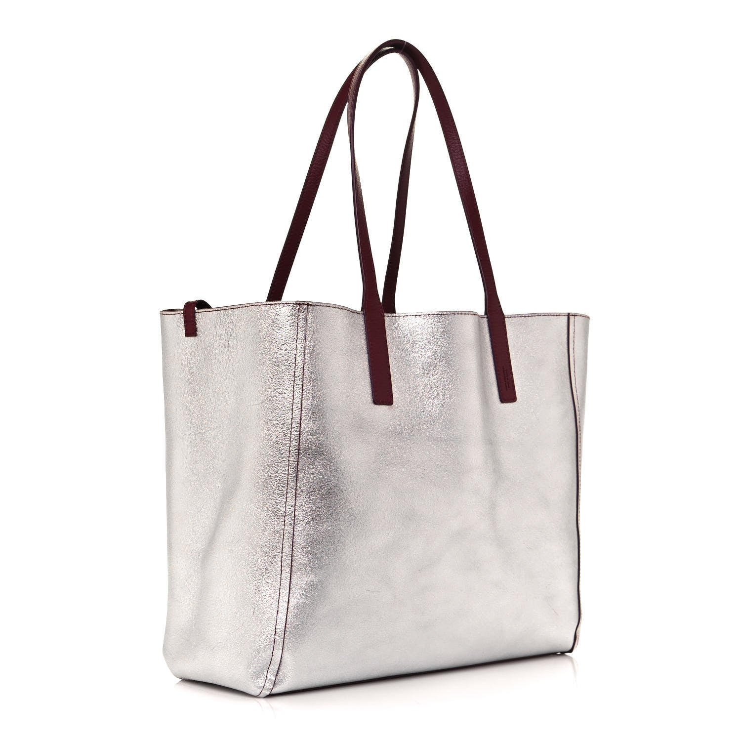 MCM Grained Calfskin Medium Reversible Wandel Tote Ruby Tan 12 of 20