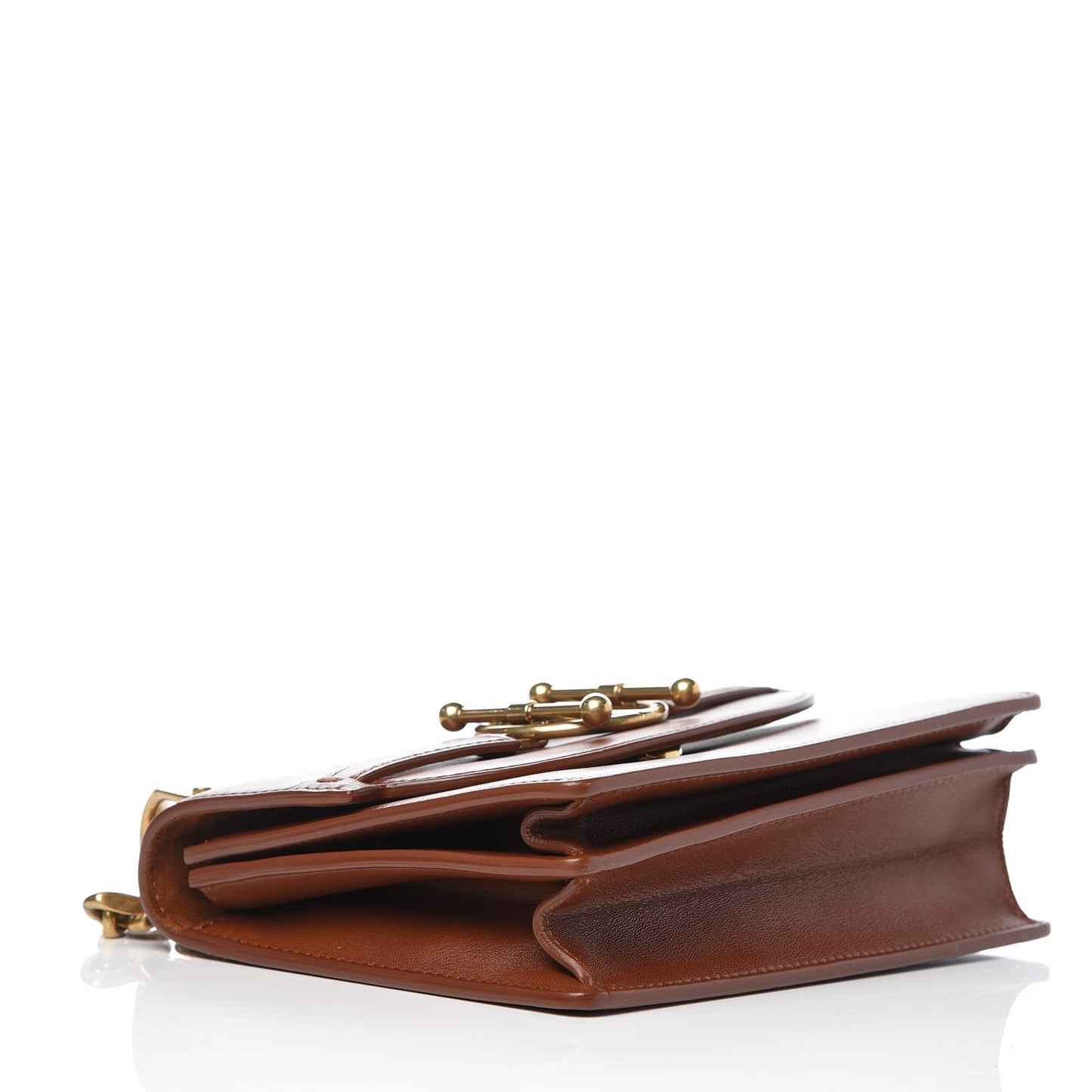 Calfskin Direction Flap Brown