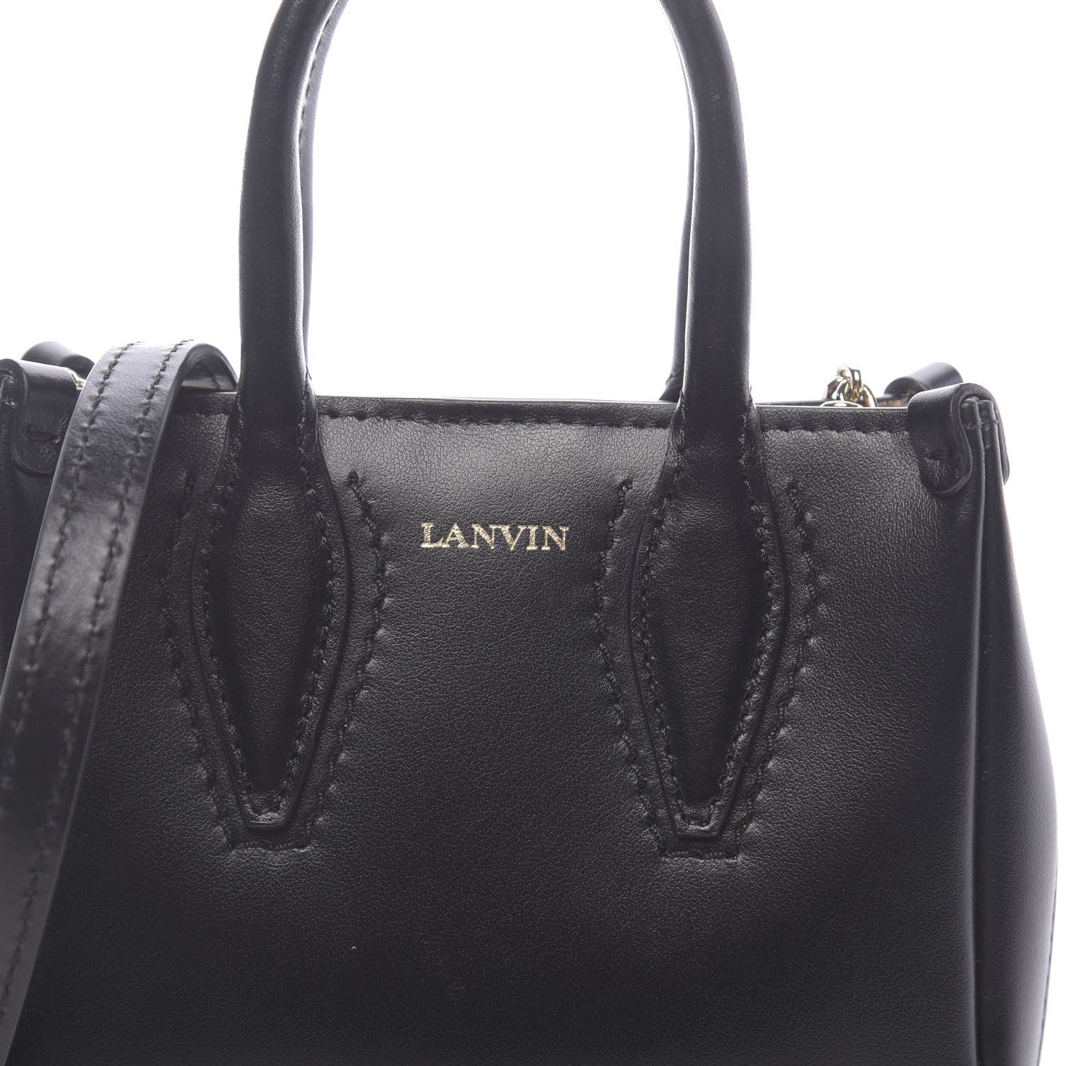 Lanvin Smooth Calfskin Micro Journee Black 7 of 9