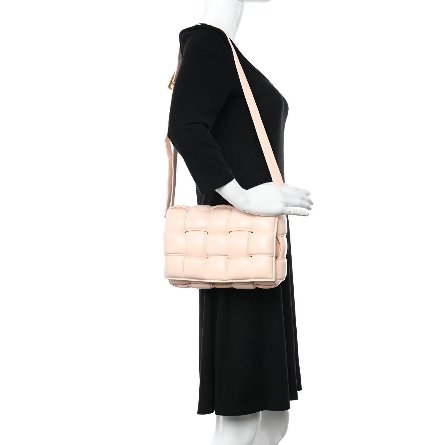 Bottega Veneta Nappa Maxi Intreccio Padded Cassette Crossbody Bag Melon Washed 2 of 12