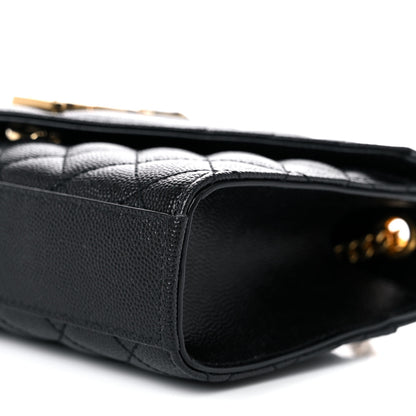 Saint Laurent Grain De Poudre Textured Mixed Matelasse Triquilt Small Monogram Satchel Black 9 of 9