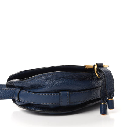 Chloe Calfskin Mini Marcie Round Crossbody Bag Royal Navy 4 of 10