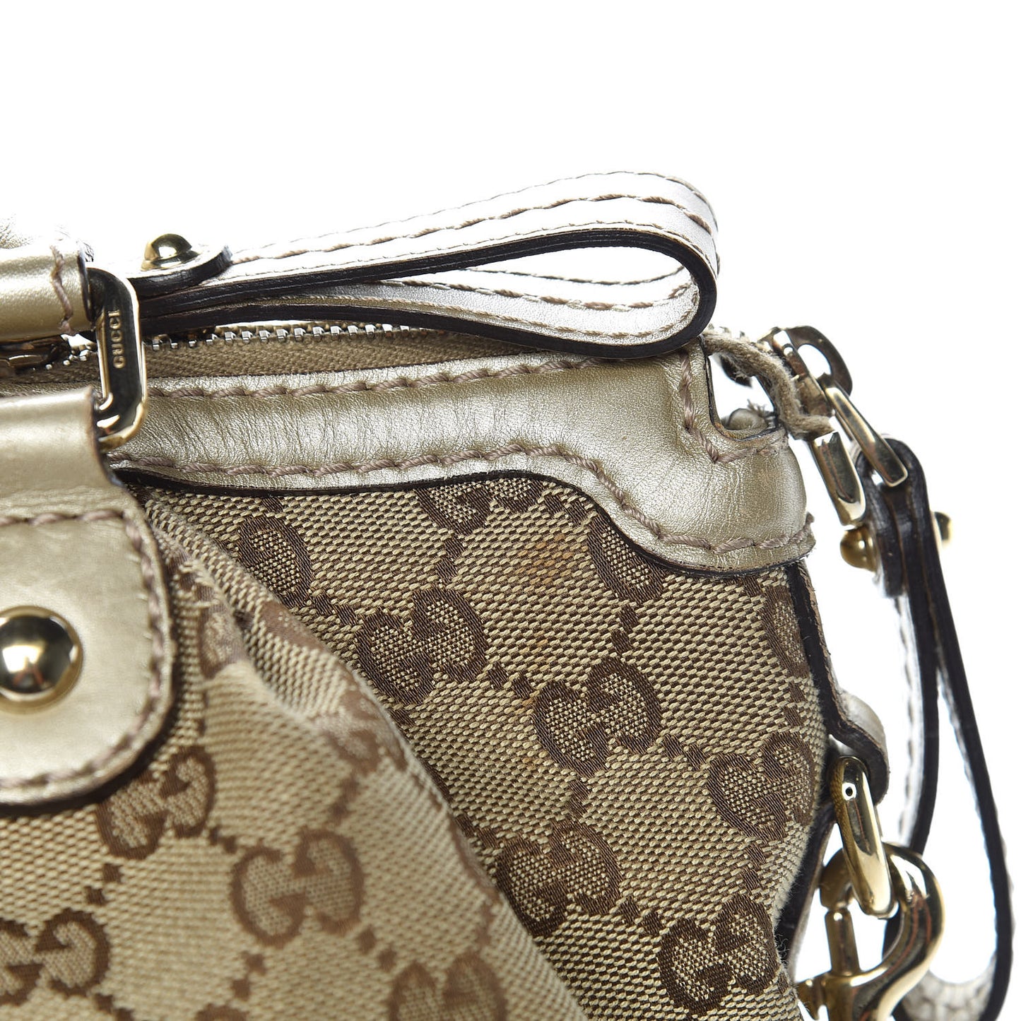 Monogram Medium Sukey Top Handle Bag Golden Beige