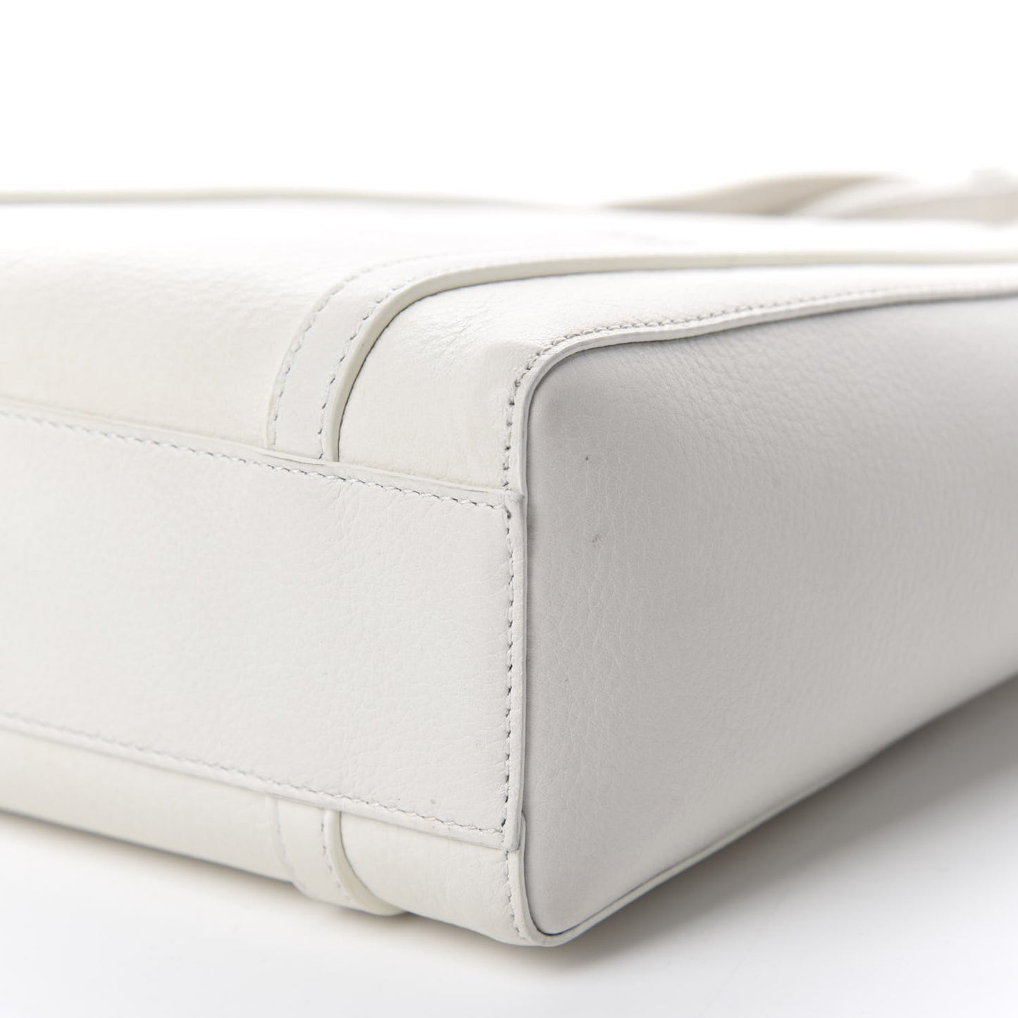 Smooth Calfskin Double Sided XXS Everyday Tote White Light Black