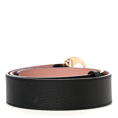 Gucci Calfskin 1973 Reversible Belt 85 34 Black Pink 2 of 7