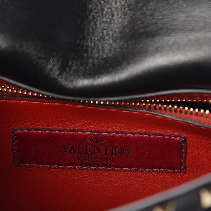 Valentino Garavani Lambskin Medium Rockstud Spike Shoulder Bag Black 6 of 10