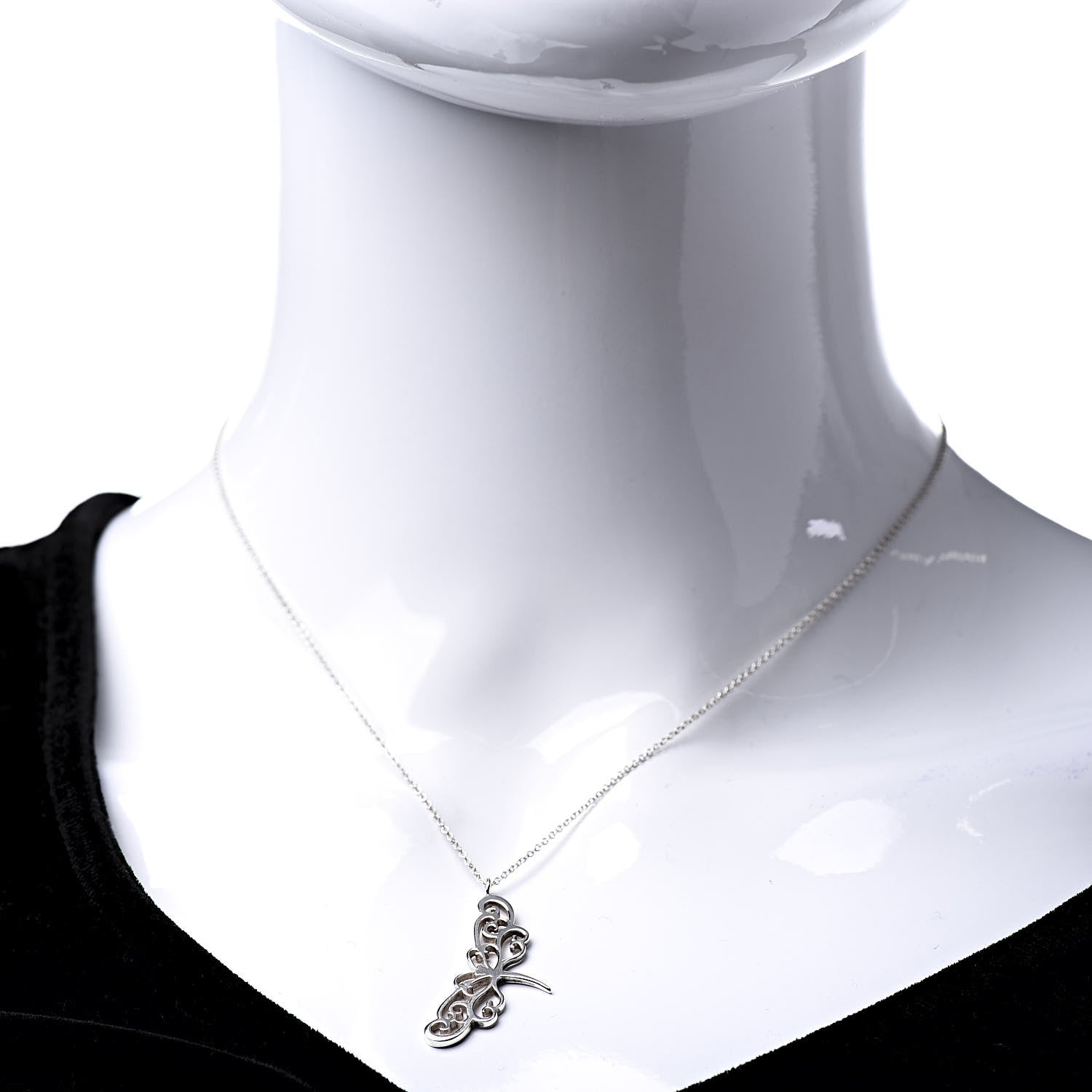Tiffany Sterling Silver Enchant Dragonfly Pendant Necklace 2 of 6