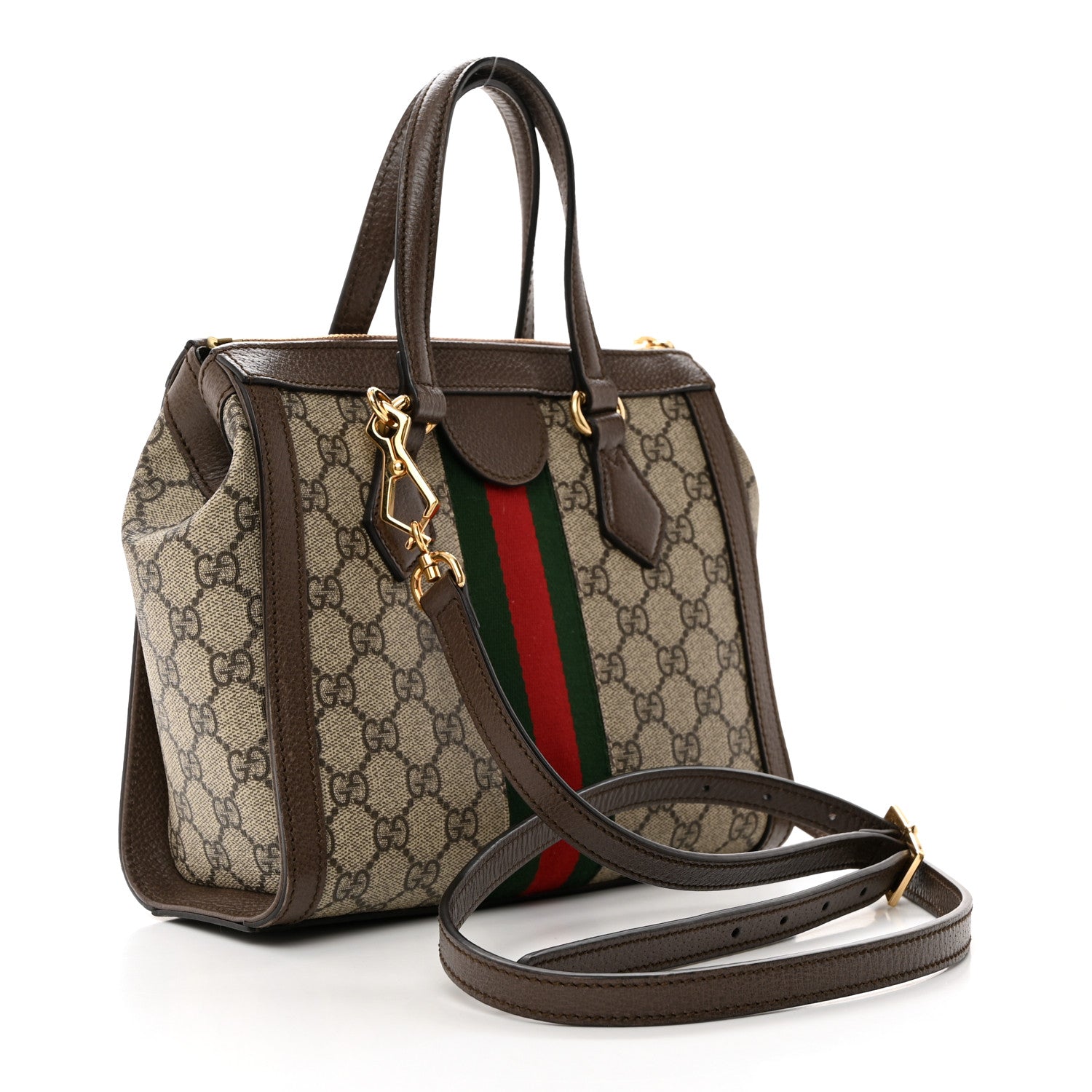 Gucci GG Supreme Monogram Small Ophidia Tote Bag Brown 2 of 11