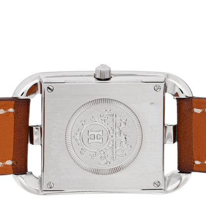 Hermes Stainless Steel Barenia 23mm Cape Cod Double Tour Quartz Watch Fauve 4 of 5