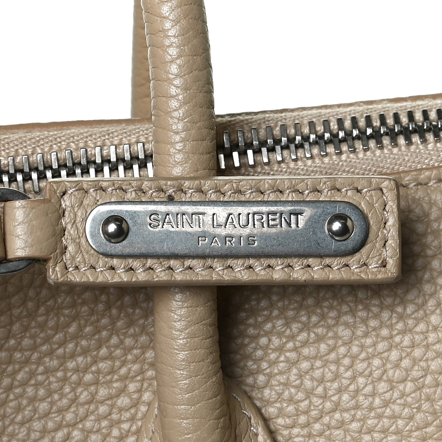 Saint Laurent Grained Calfskin Baby Sac De Jour Souple Dark Beige 10 of 13