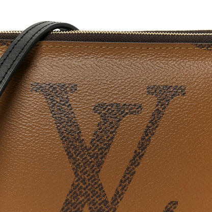 Louis Vuitton Reverse Monogram Giant Double Zip Pochette 9 of 12
