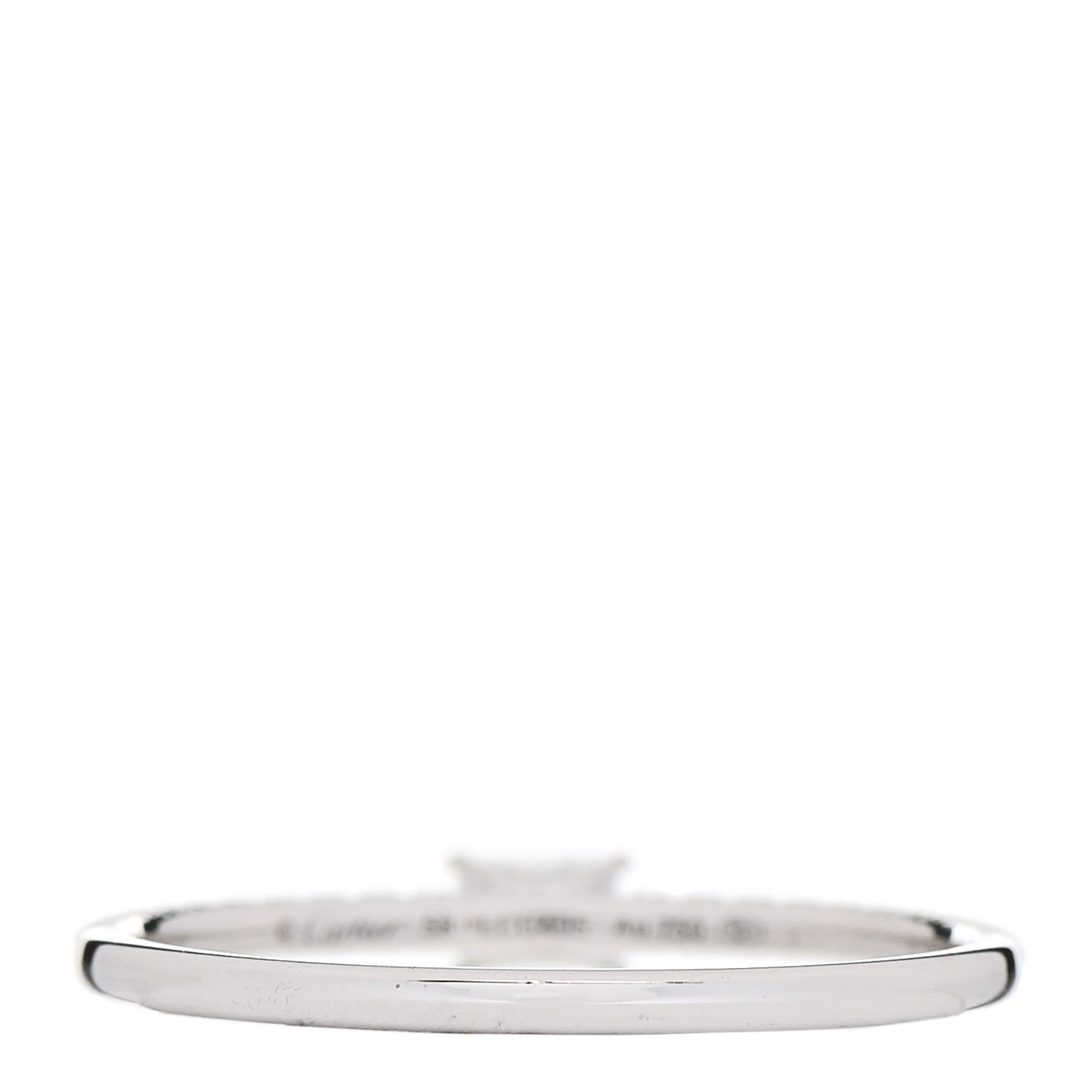 18K White Gold Diamond Etincelle De Cartier Engagement Ring 58 8.5