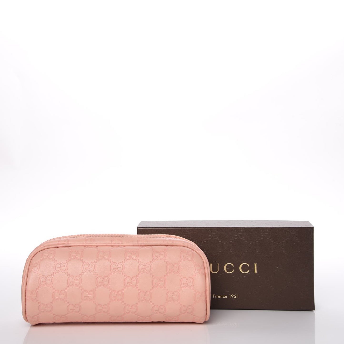 Guccissima Signature Small Cosmetic Case Peonia Rose