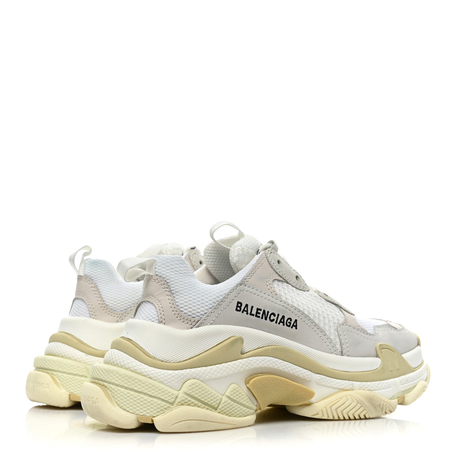 Balenciaga Fabric Mesh Womens Triple S Sneakers 36 White 5 of 13