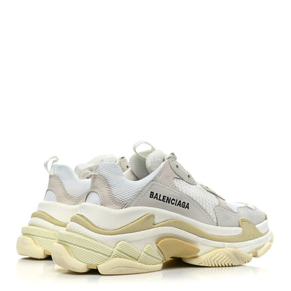 Balenciaga Fabric Mesh Womens Triple S Sneakers 36 White 5 of 13
