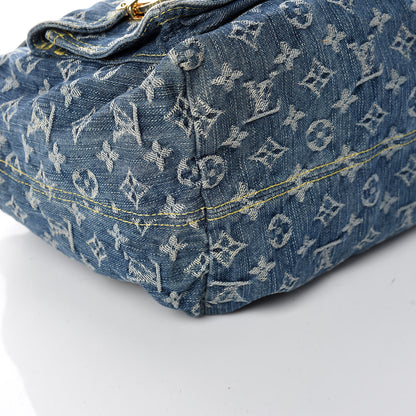 Louis Vuitton Denim Sac a Dos Backpack GM Blue 5 of 11