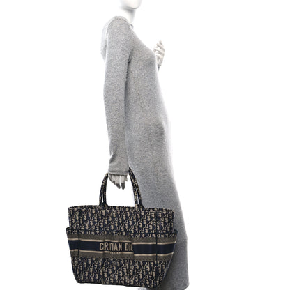 Christian Dior Oblique Catherine Tote Blue 2 of 10