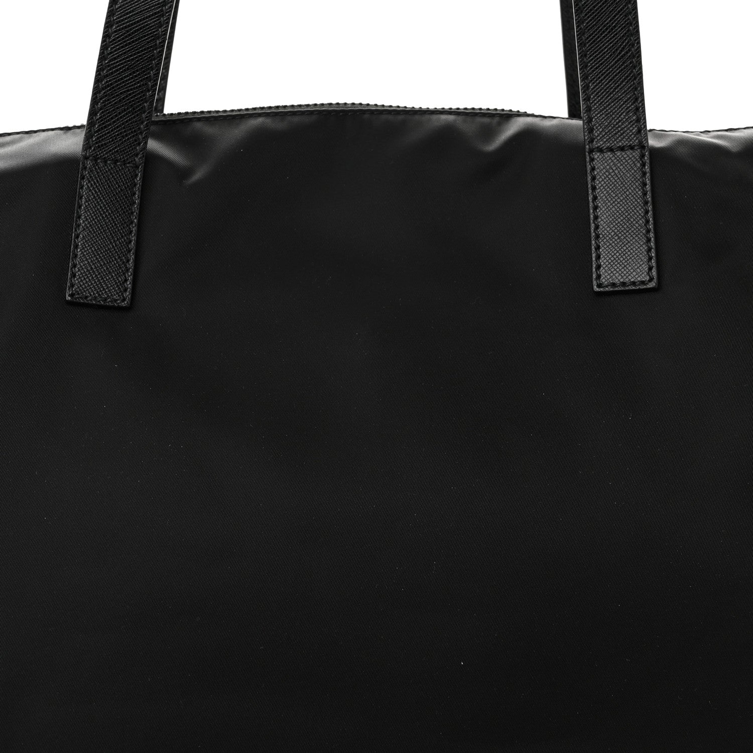 Prada Tessuto Nylon Saffiano Shopping Tote Black 7 of 9