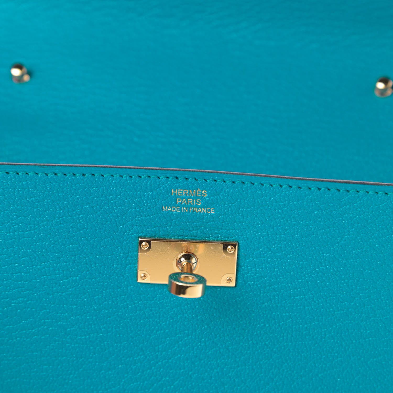 Hermes Chevre Mysore Kelly Wallet To Go Bleu Zanzibar 5 of 10
