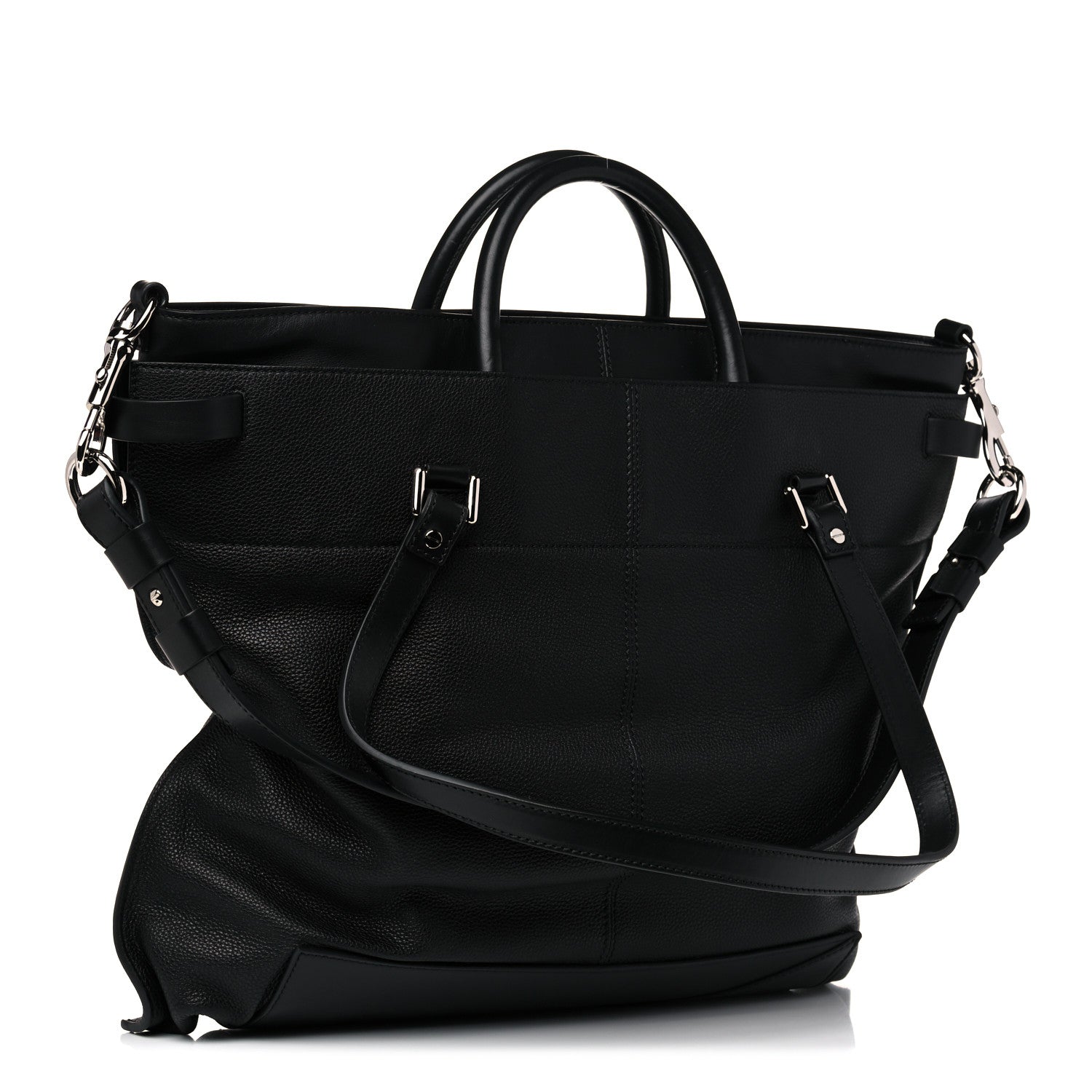 Proenza Schouler Calfskin Large PS19 Satchel Black 4 of 13
