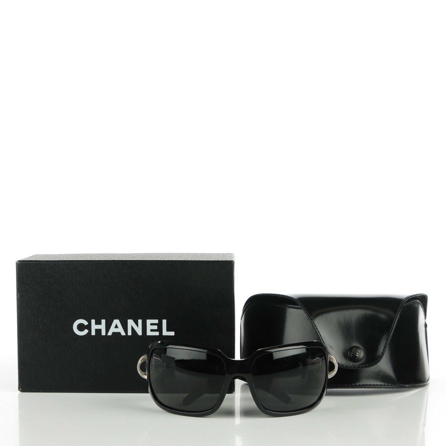 Chanel CC Sunglasses 6023 Black 6 of 6