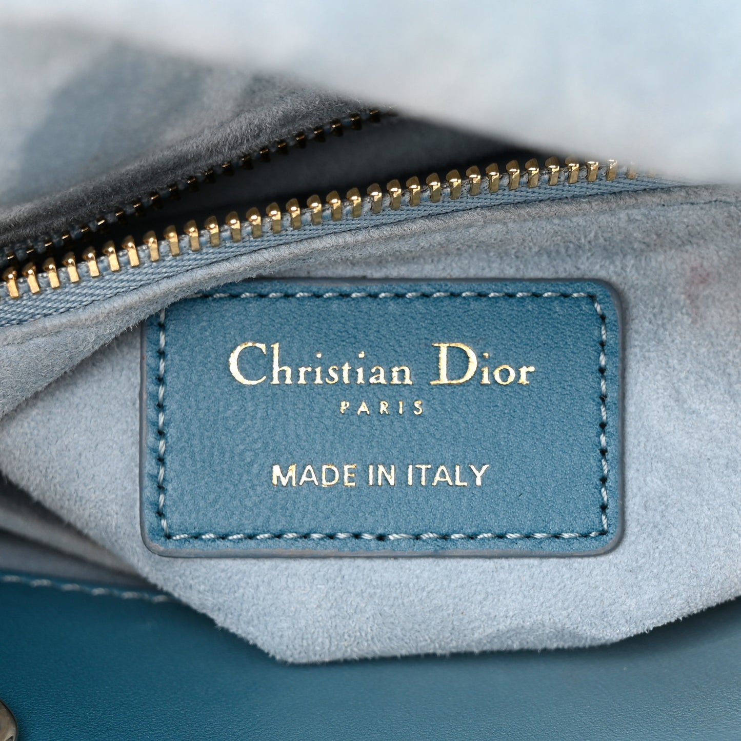 Lambskin Cannage Gradient Small My Lady Dior Denim Blue