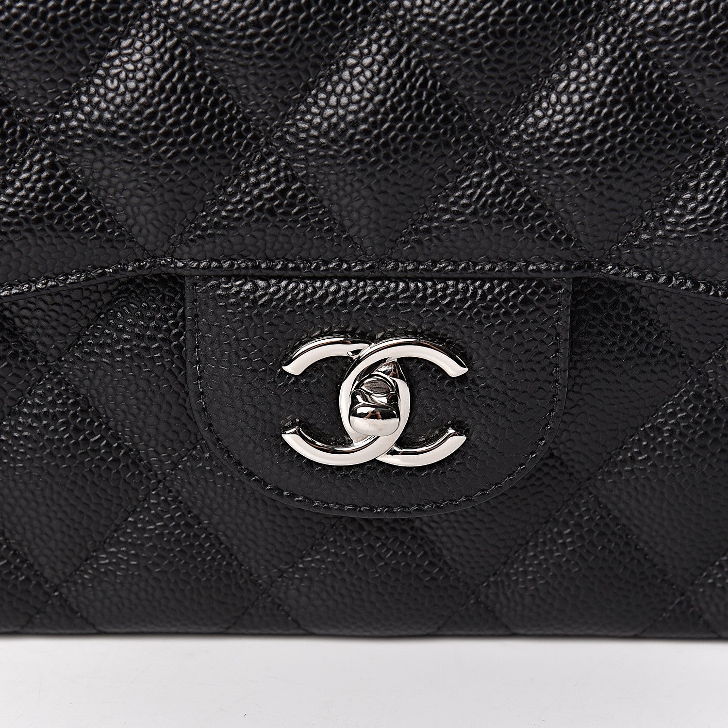 Chanel Caviar Quilted Jumbo Double Flap Black 10 of 10