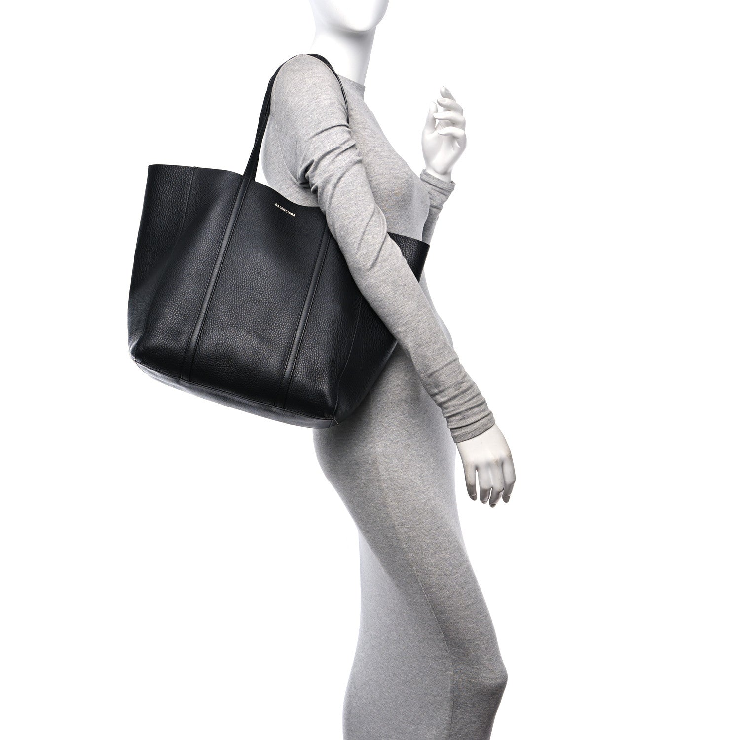 Balenciaga Calfskin Small Everyday Tote Bag Black 3 of 11