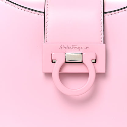 Salvatore Ferragamo Calfskin Small Trifolio Bucket Shoulder Bag Cheerleader Pink 8 of 16