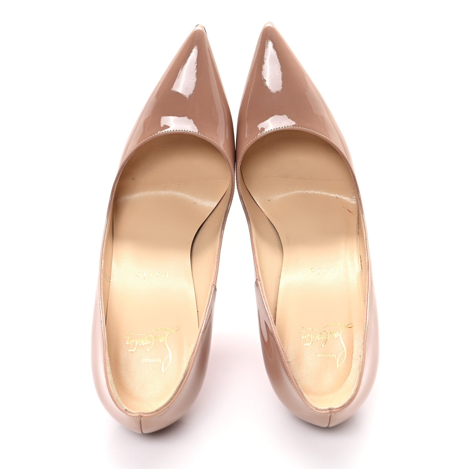 Christian Louboutin Patent So Kate 120 Pumps 39 Nude 2 of 9
