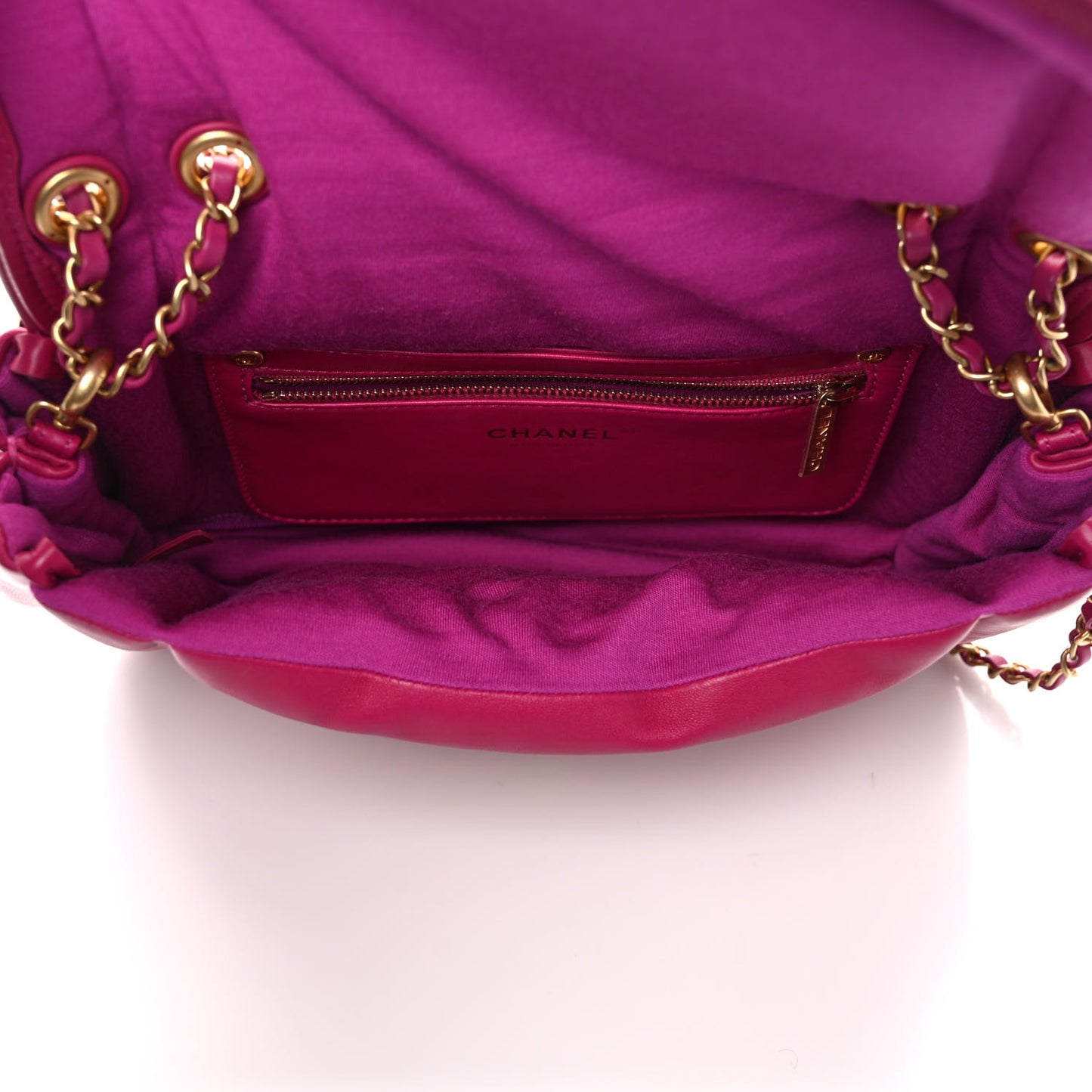 Lambskin Medium Simply Flap Pink