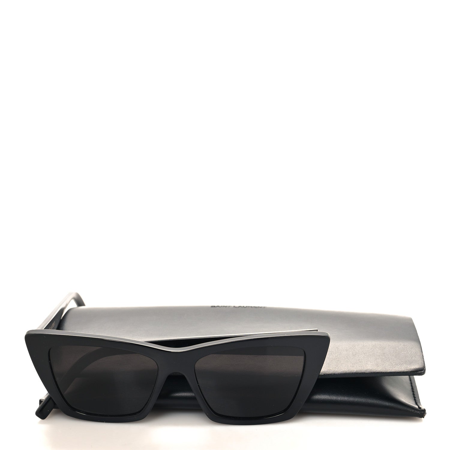 Saint Laurent Acetate Mica Cat Eye Sunglasses SL 276 Black 7 of 7