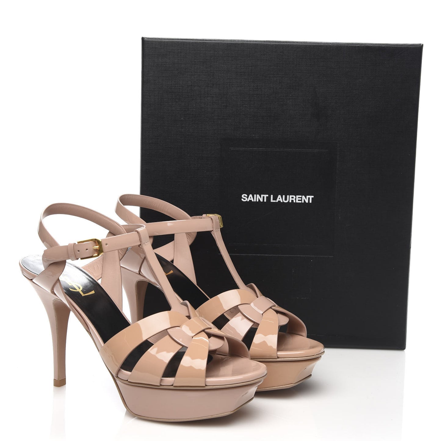 Patent Tribute 75 Platform Sandals 37.5 Pale Pink