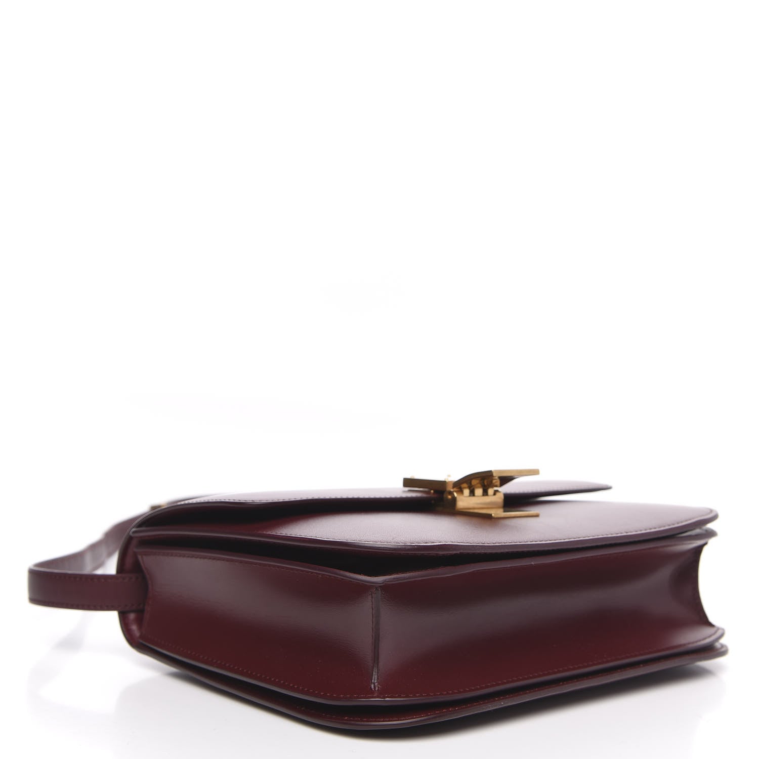 Celine Box Calfskin Medium Classic Box Flap Bag Burgundy 4 of 9