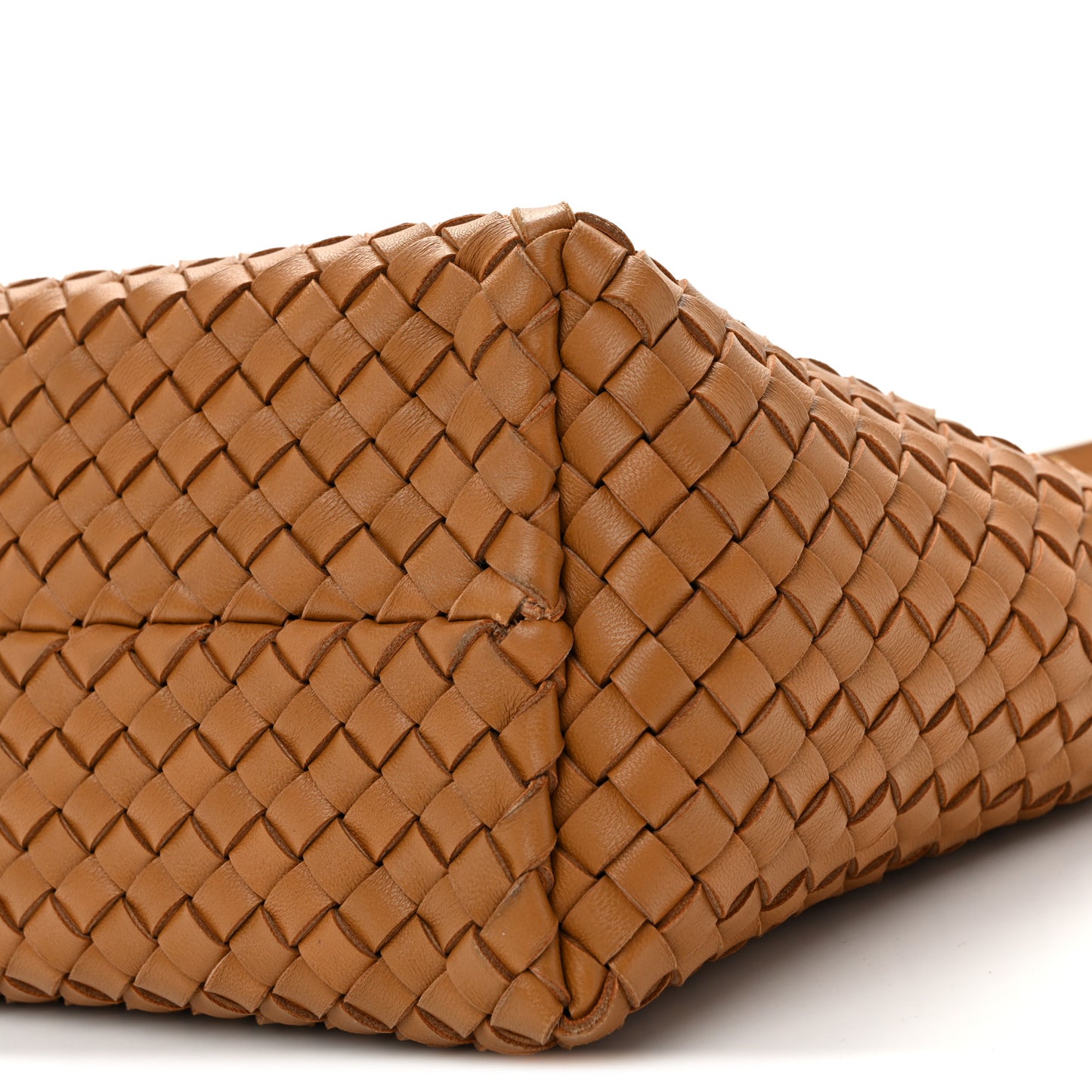 Nappa Intrecciato Mini Cabat Caramel