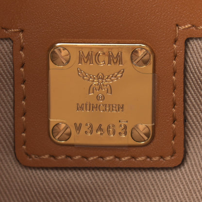 MCM Visetos Medium Crossbody Pouch Cognac 6 of 11