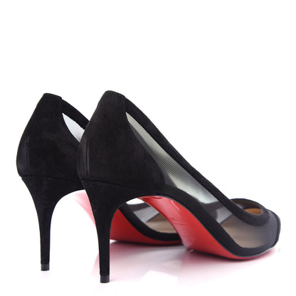 Christian Louboutin Veau Velours Rete Galativi 70 Pumps 39 Black 4 of 10