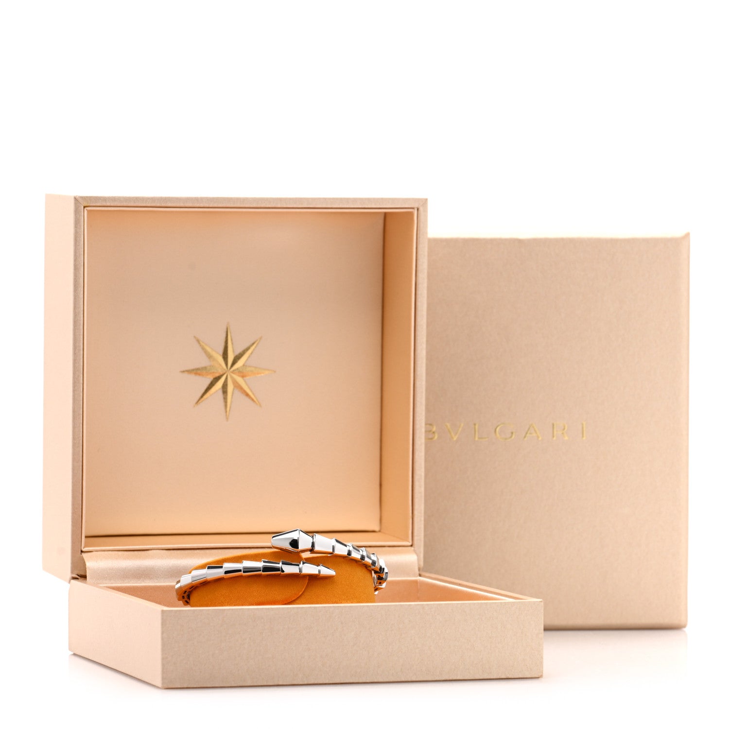 Bulgari 18K White Gold Serpenti Viper Bracelet 15 4 of 4