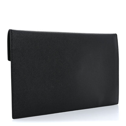 Saint Laurent Grain De Poudre Uptown Pouch Black 3 of 8