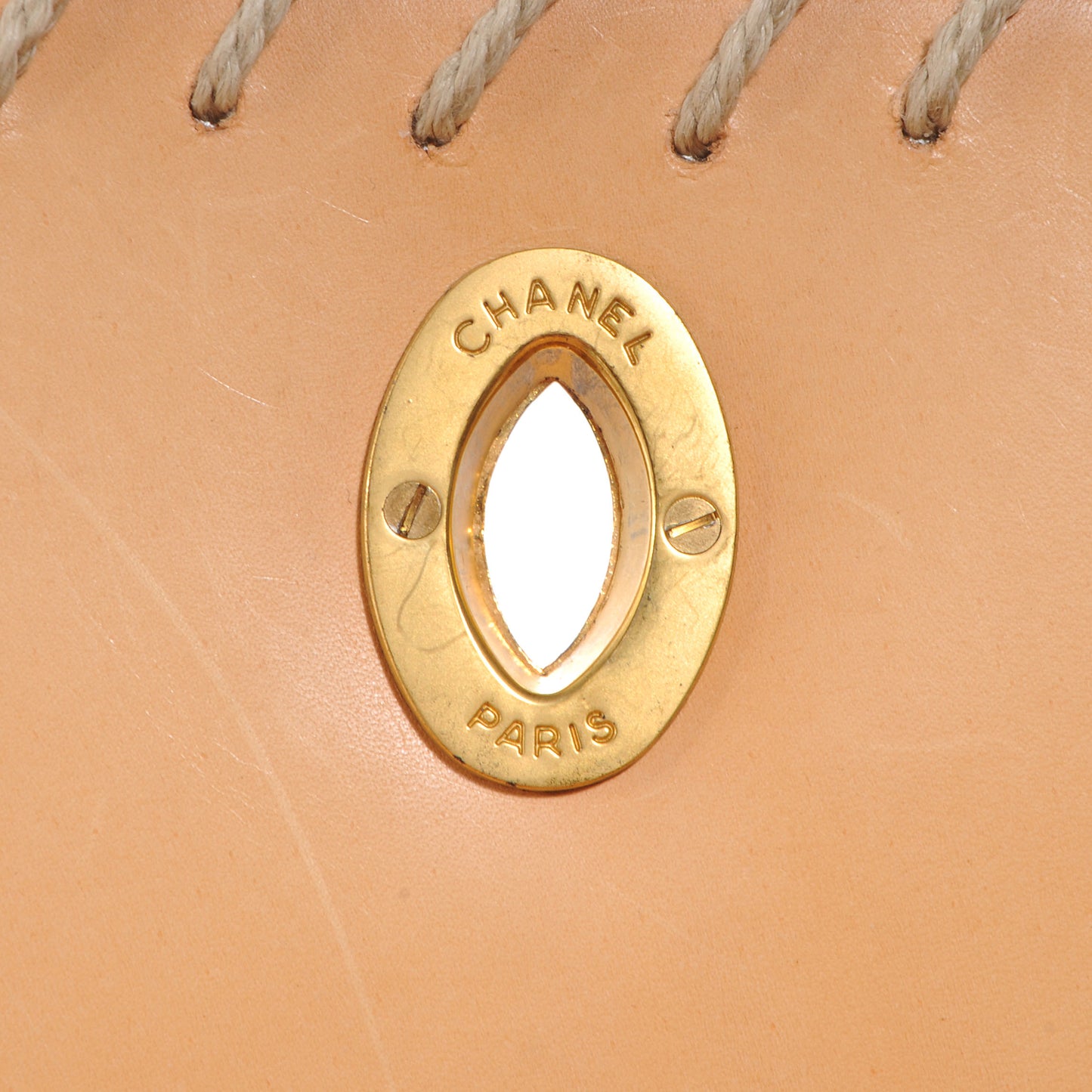 Embossed Leather XL Jumbo Flap Natural