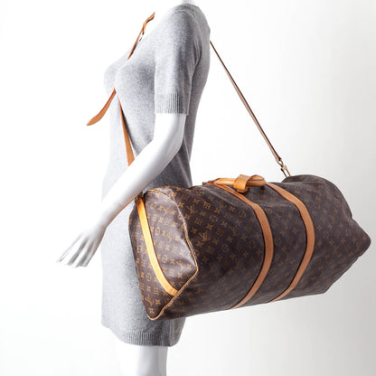 Louis Vuitton Monogram Keepall Bandouliere 55 2 of 13