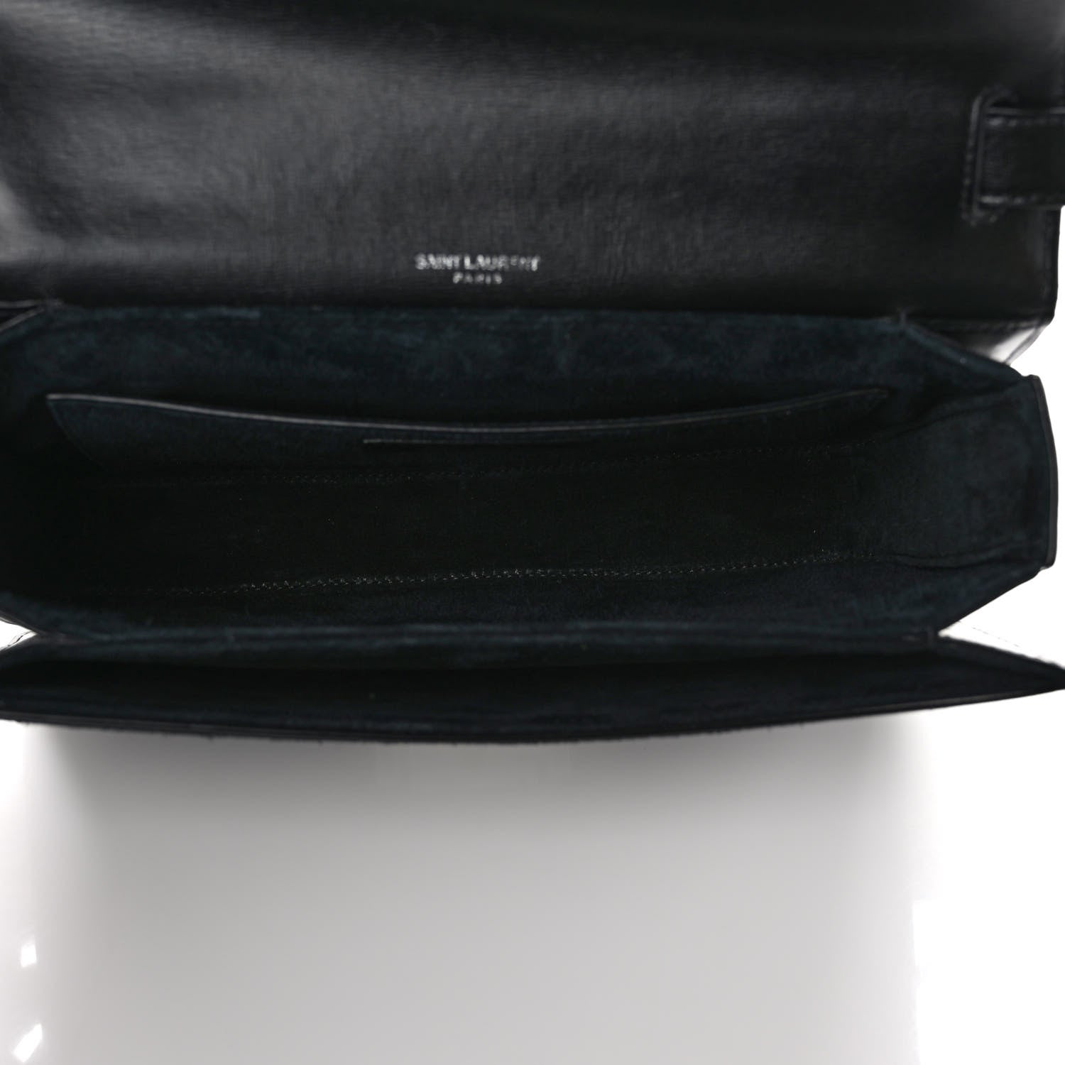 Saint Laurent Smooth Calfskin Suede Medium Bellechasse Black 5 of 8