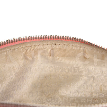 Chanel Canvas Woven Lambskin Lax Accordion Hobo Pink 9 of 14