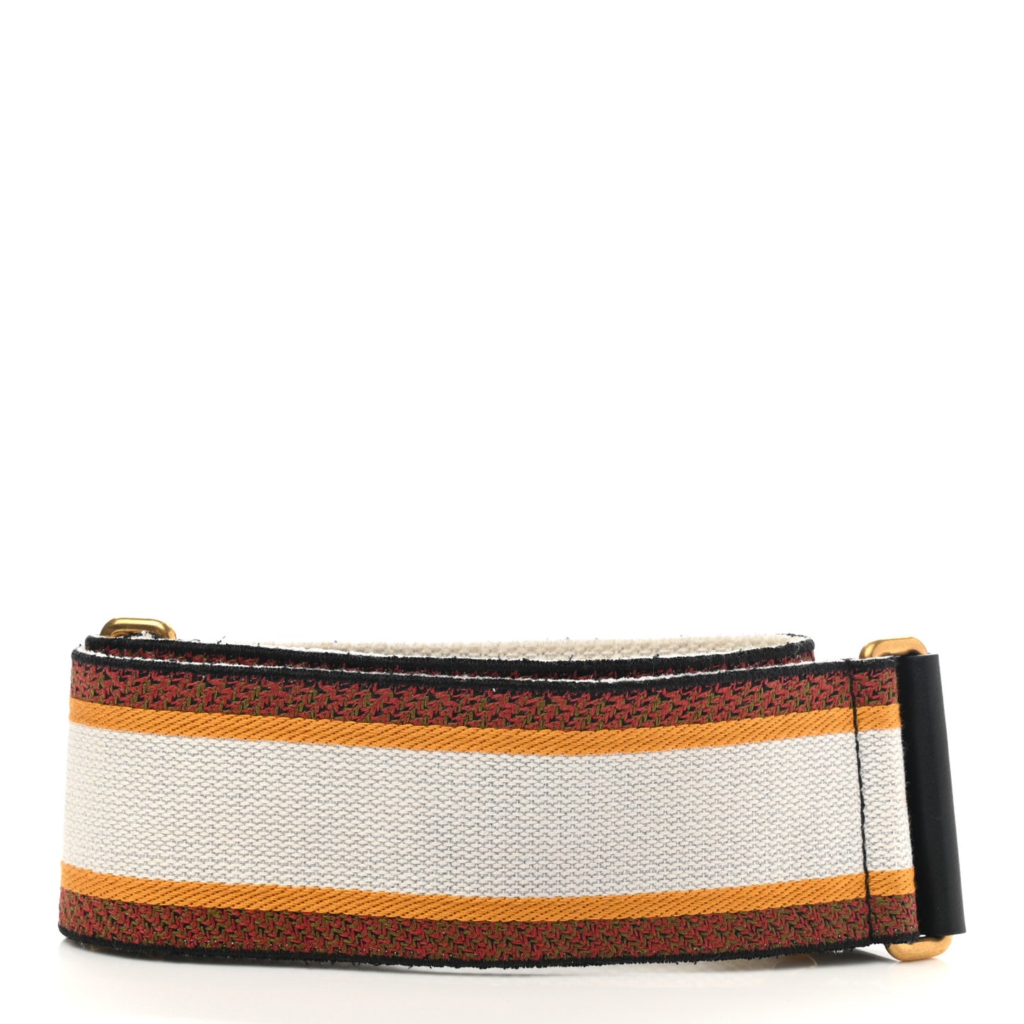 Canvas Embroidered Shoulder Strap Orange Multicolor