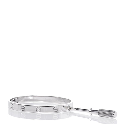Cartier 18K White Gold LOVE Bracelet 17 6 of 6