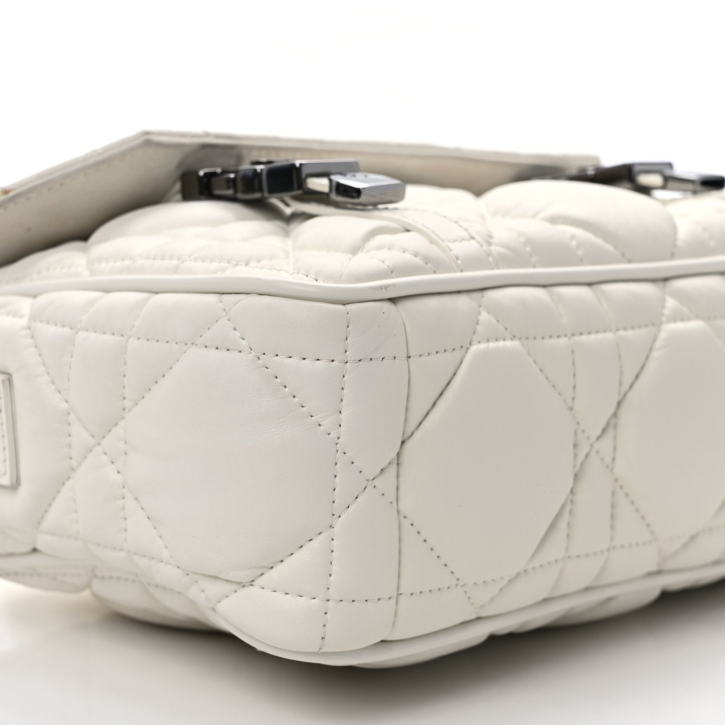 Calfskin Macrocannage Small Diorcamp Messenger Latte