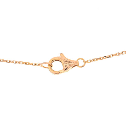 Cartier 18K Pink Yellow White Gold Diamond Trinity Pendant Necklace 4 of 4