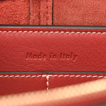 Celine Supple Natural Calfskin Tri-Fold Clutch Red 7 of 10
