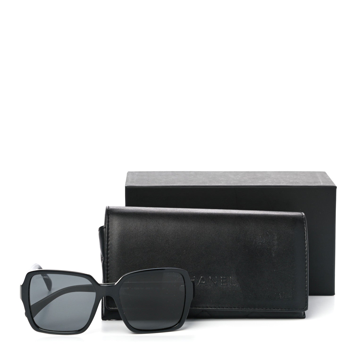 Chanel Acetate Square Sunglasses 5408 Black 7 of 7