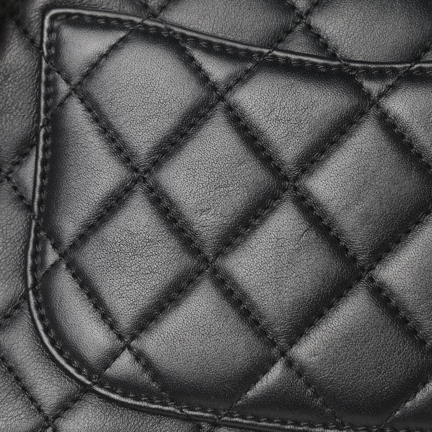Lambskin Quilted Small CC Filigree Flap Black
